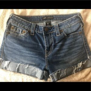 True Religion Mid Rise Jean Shorts